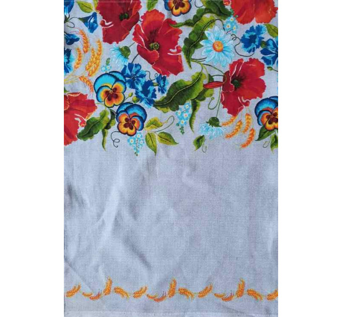 Кухонное  набивное полотенце из рогожки рис.3
