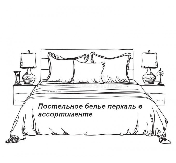 Постельное бельё перкаль Евро размер
