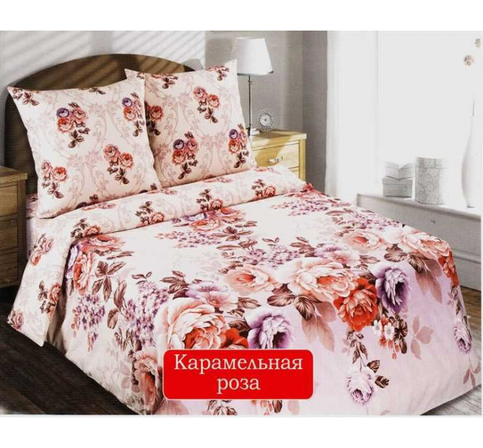 Наволочка  Карамельная роза поплин